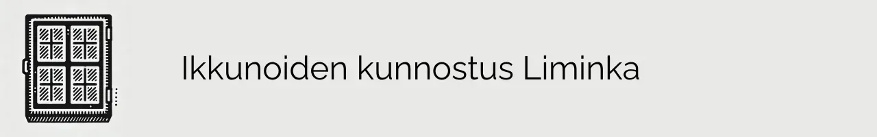 Ikkunoiden kunnostus Liminka